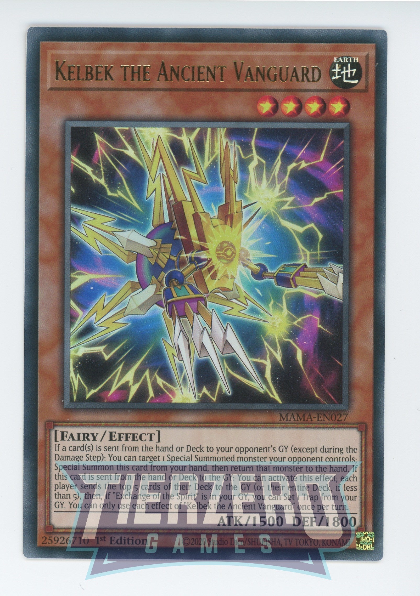 MAMA-EN027 - Kelbek the Ancient Vanguard - Ultra Rare - Effect Monster - Magnificent Mavens