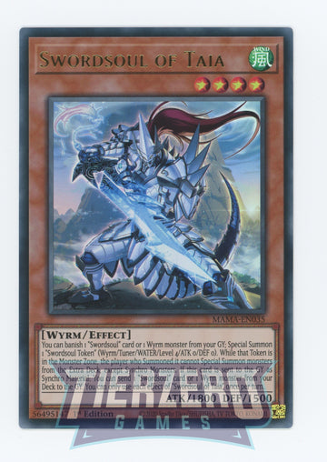 MAMA-EN035 - Swordsoul of Taia - Ultra Rare - Magnificent Mavens