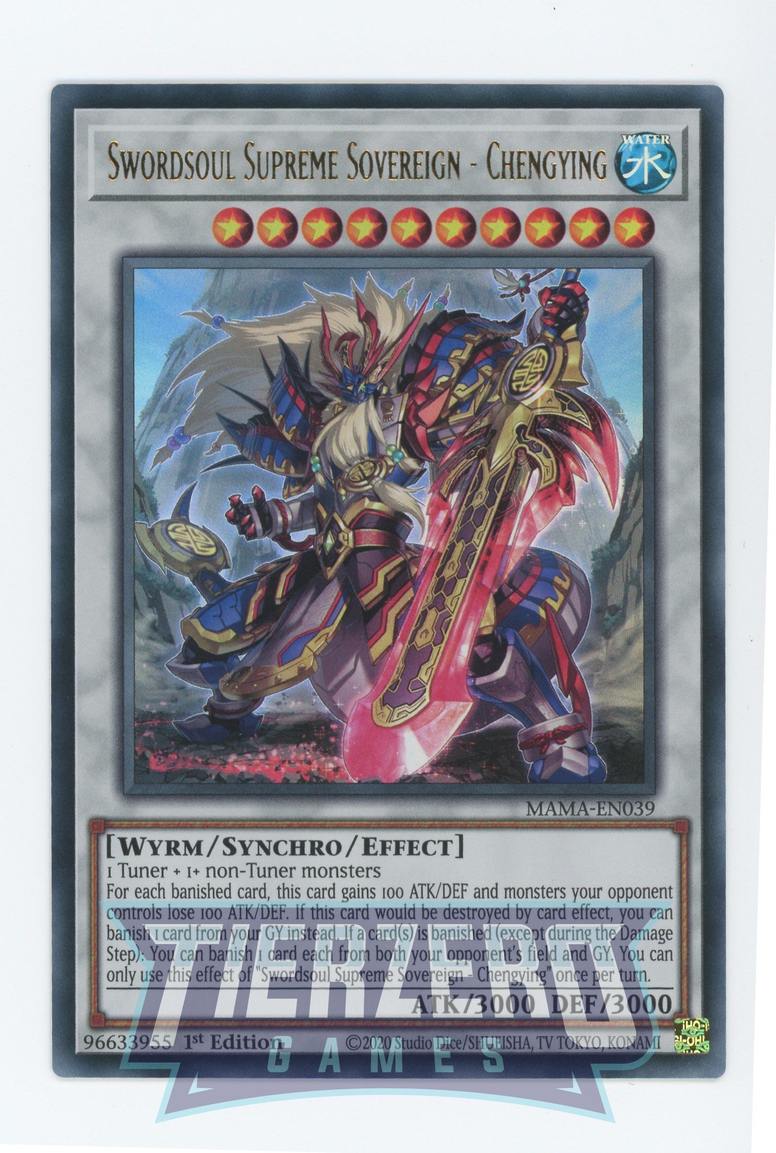 MAMA-EN039 - Swordsoul Supreme Sovereign - Chengying - Ultra Rare - Effect Synchro Monster - Magnificent Mavens