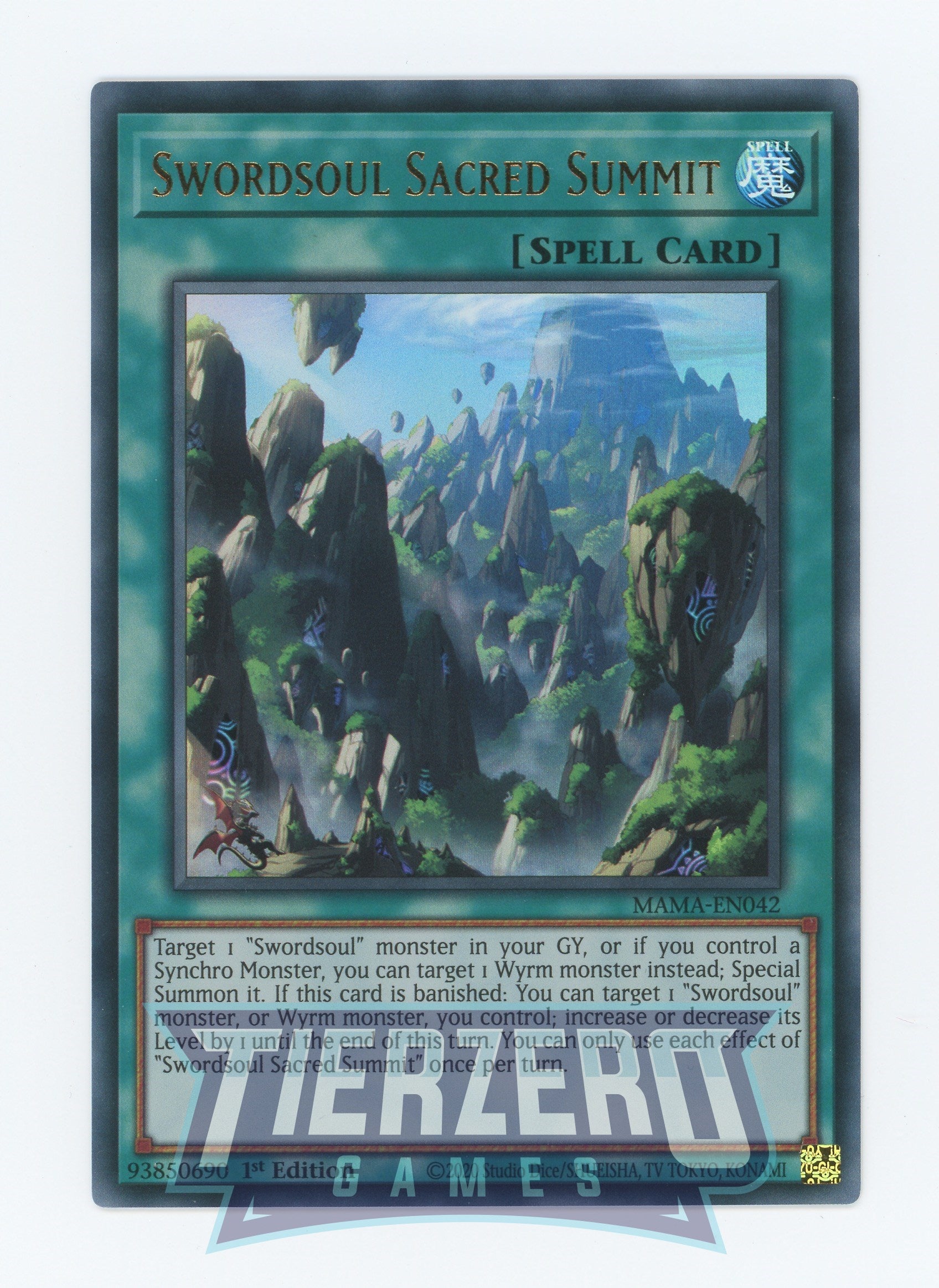 MAMA-EN042 - Swordsoul Sacred Summit - Ultra Rare - Normal Spell - Magnificent Mavens