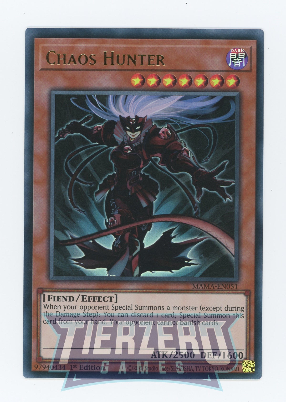 monster hunter yugioh cards Chaos - 1st Edition - Dark - Vintage YuGiOh Metal Raiders Single Card