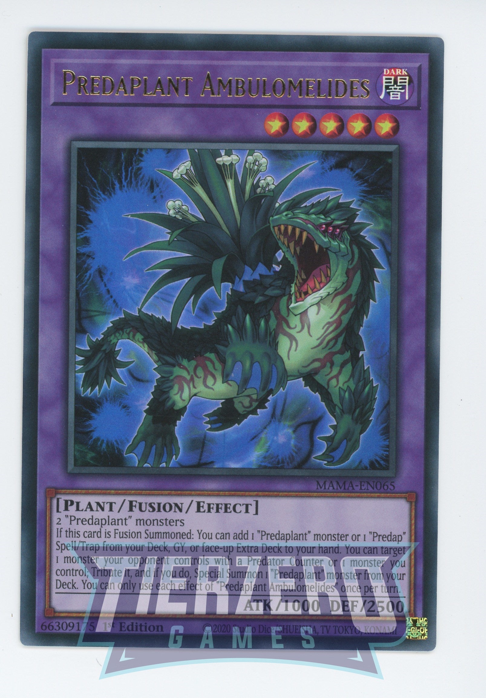 MAMA-EN065 - Predaplant Ambulomelides - Ultra Rare - Effect Fusion Monster - Magnificent Mavens