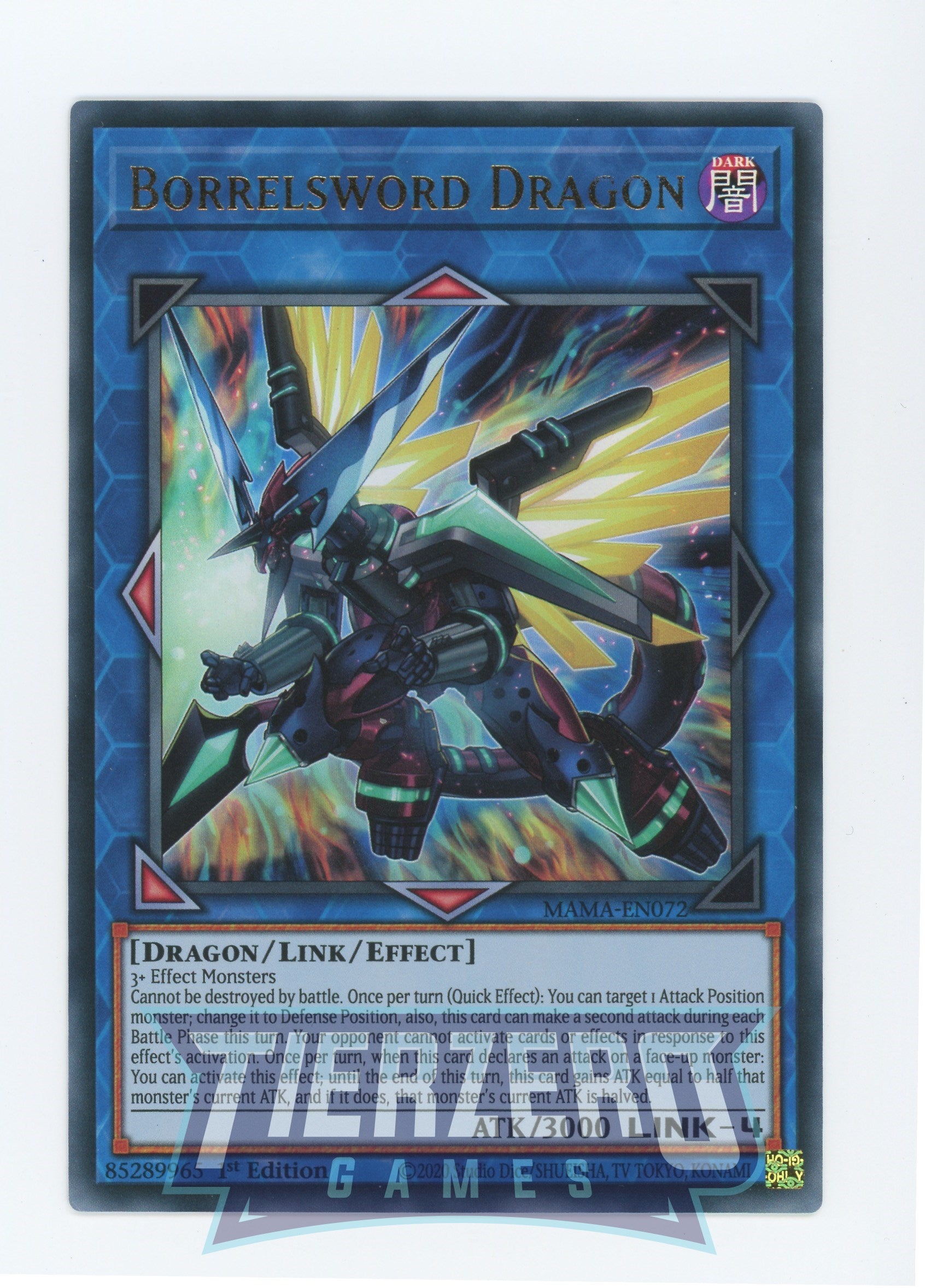 MAMA-EN072 - Borrelsword Dragon - Ultra Rare - Effect Link Monster - Magnificent Mavens