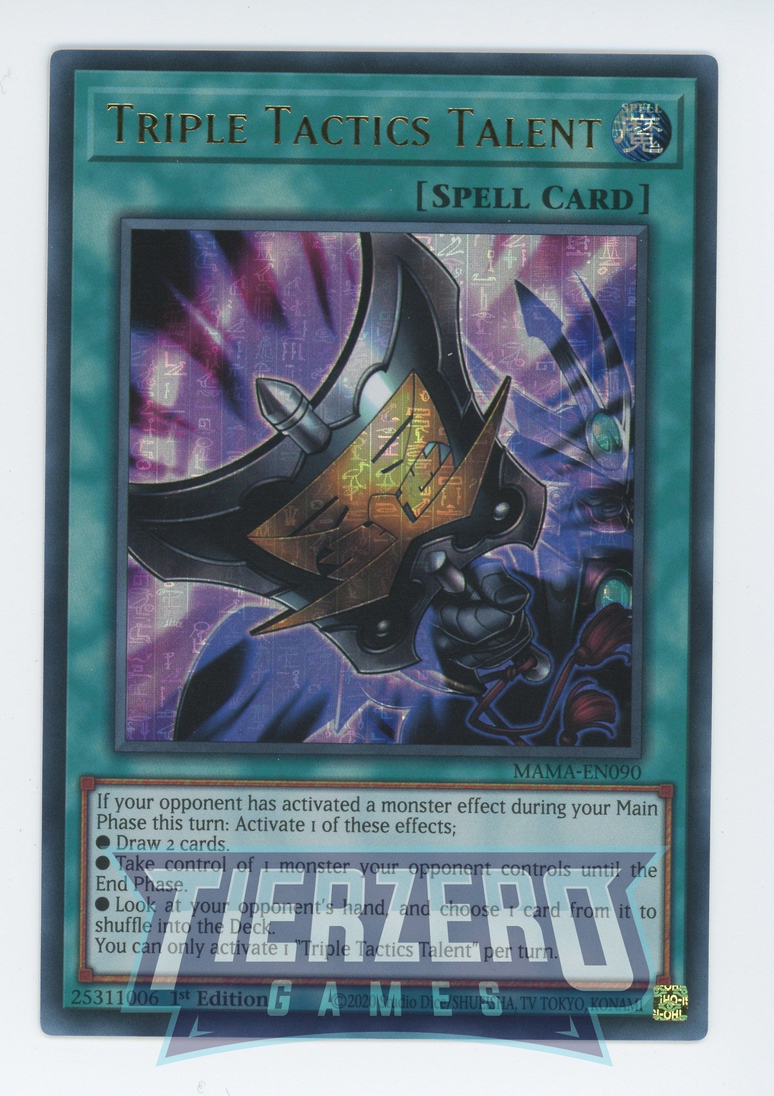 MAMA-EN090 - Triple Tactics Talent  - Pharaoh Ultra Rare - Normal Spell - Magnificent Mavens