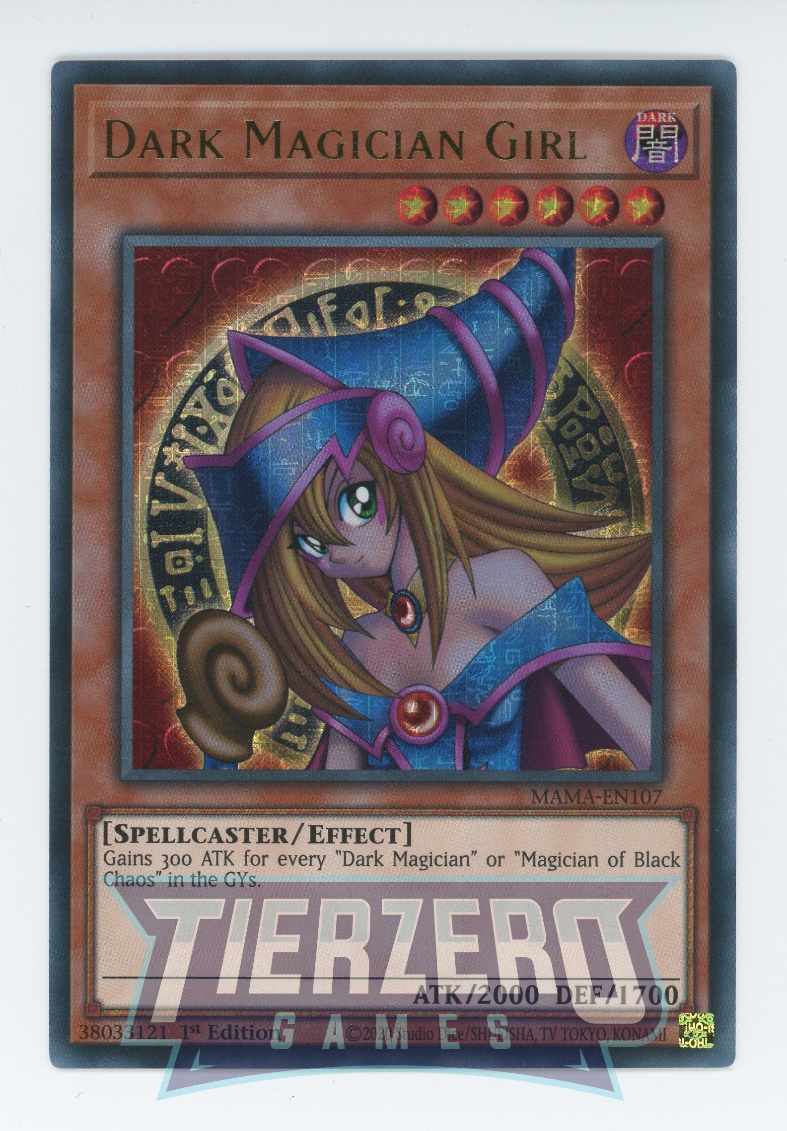 MAMA-EN107 - Dark Magician Girl - Pharaoh Ultra Rare - Effect Monster - Magnificent Mavens