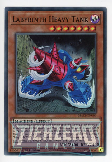 MAZE-EN001 - Labyrinth Heavy Tank - Super Rare - Maze of Memories