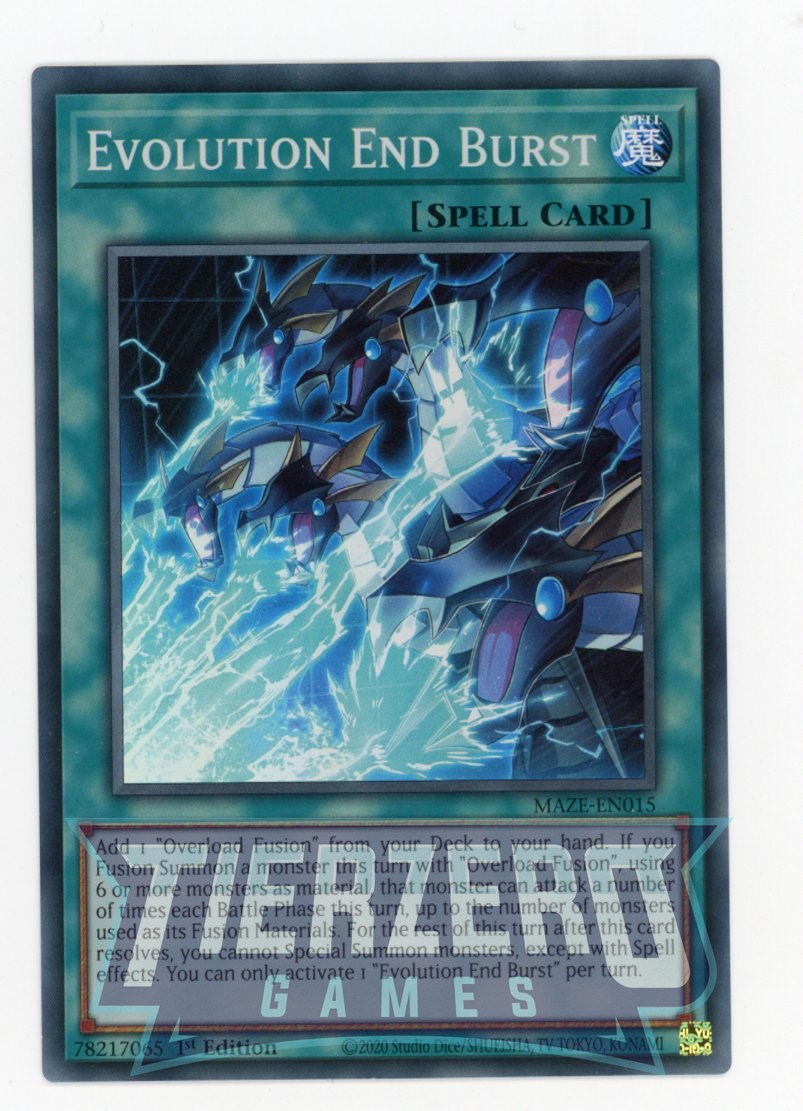 MAZE-EN015 - Evolution End Burst - Super Rare - Normal Spell - Maze of Memories