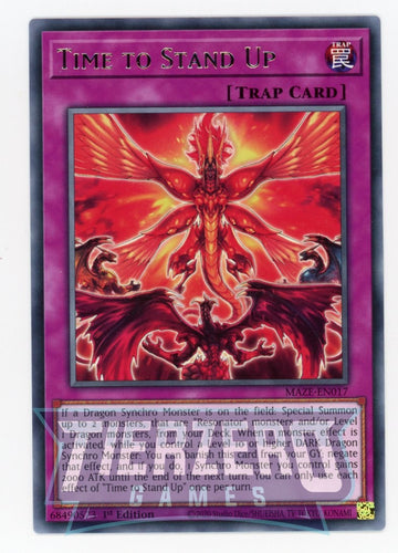 MAZE-EN017 - Time to Stand Up - Rare - Maze of Memories