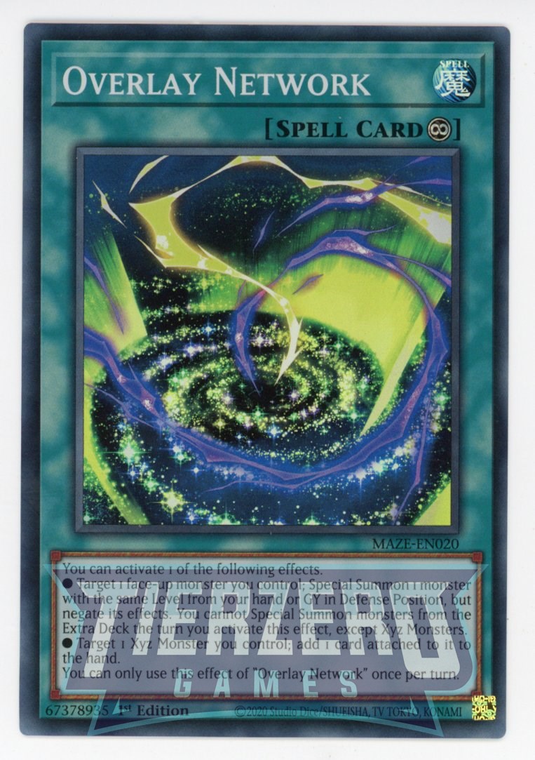 MAZE-EN020 - Overlay Network - Super Rare - Continuous Spell - Maze of Memories