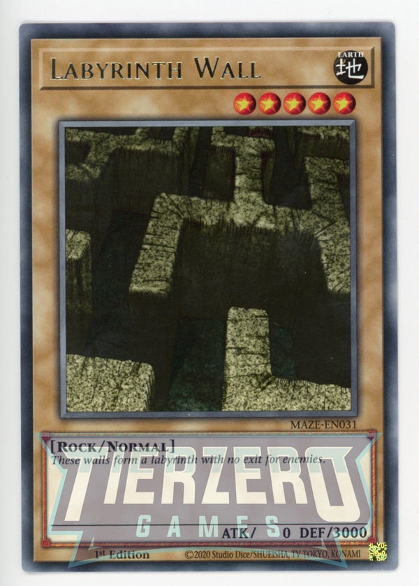 MAZE-EN031 - Labyrinth Wall - Rare - Normal Monster - Maze of Memories