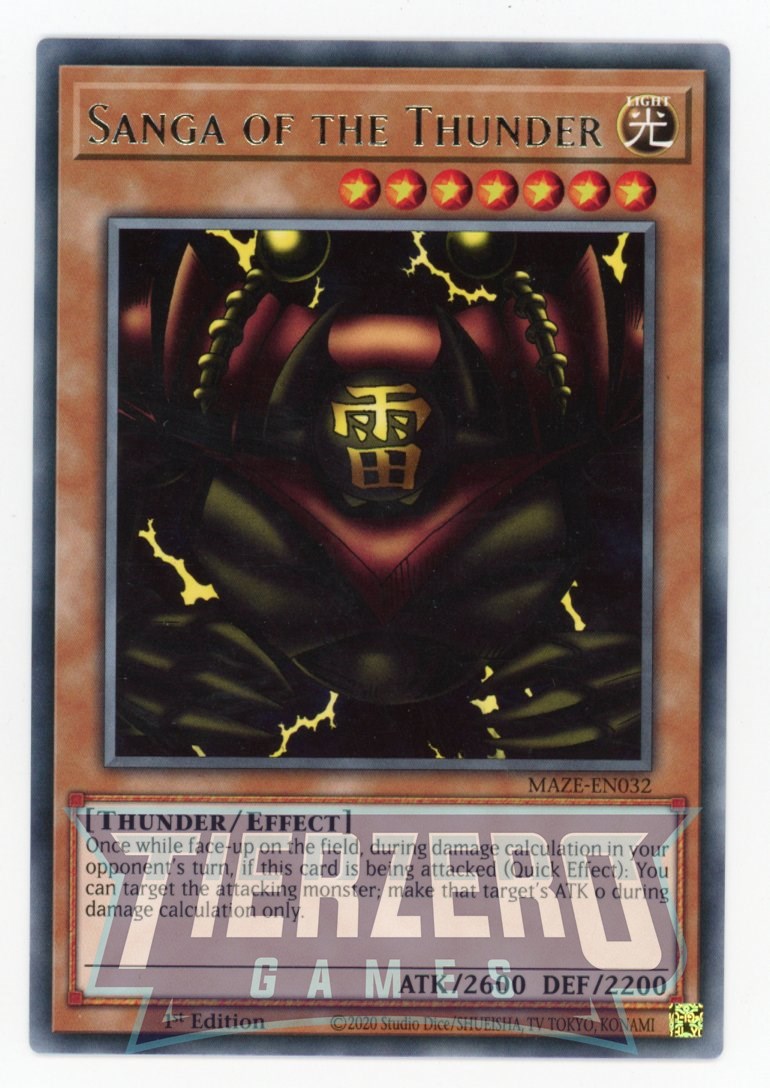 MAZE-EN032 - Sanga of the Thunder - Rare - Effect Monster - Maze of Memories