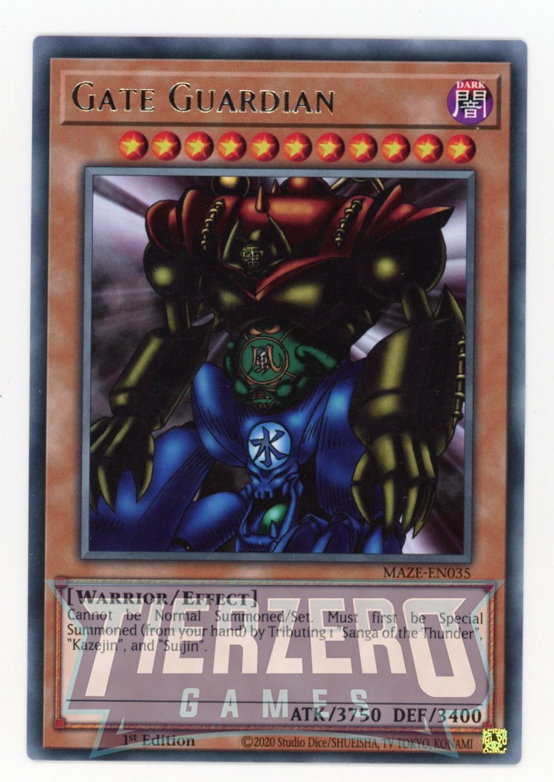 MAZE-EN035 - Gate Guardian - Rare - Effect Monster - Maze of Memories