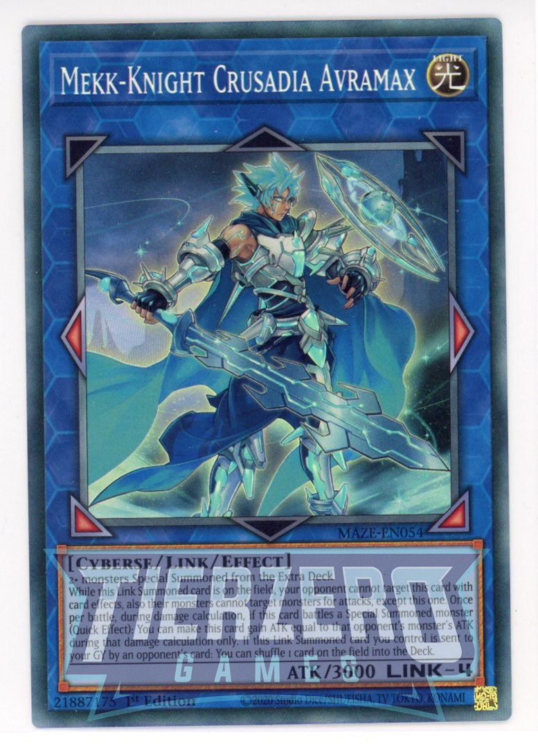 MAZE-EN054 - Mekk-Knight Crusadia Avramax - Collector's Rare - Effect Link Monster - Maze of Memories