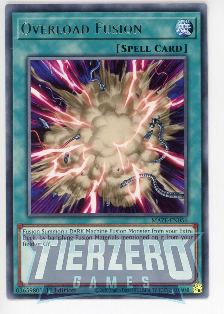 MAZE-EN056 - Overload Fusion - Rare - Normal Spell - Maze of Memories