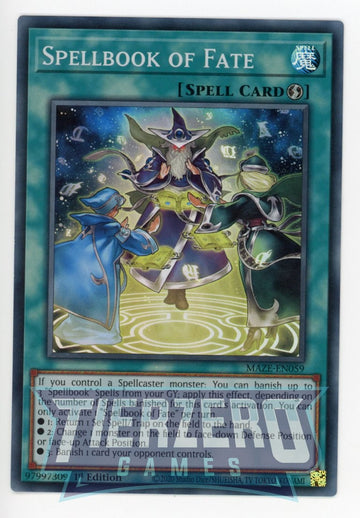 MAZE-EN059 - Spellbook of Fate - Super Rare - Maze of Memories