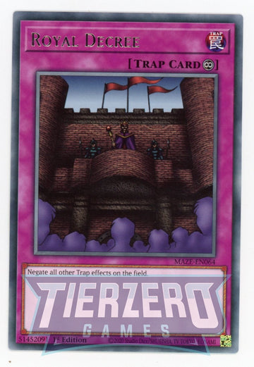 MAZE-EN064 - Royal Decree - Rare - Maze of Memories