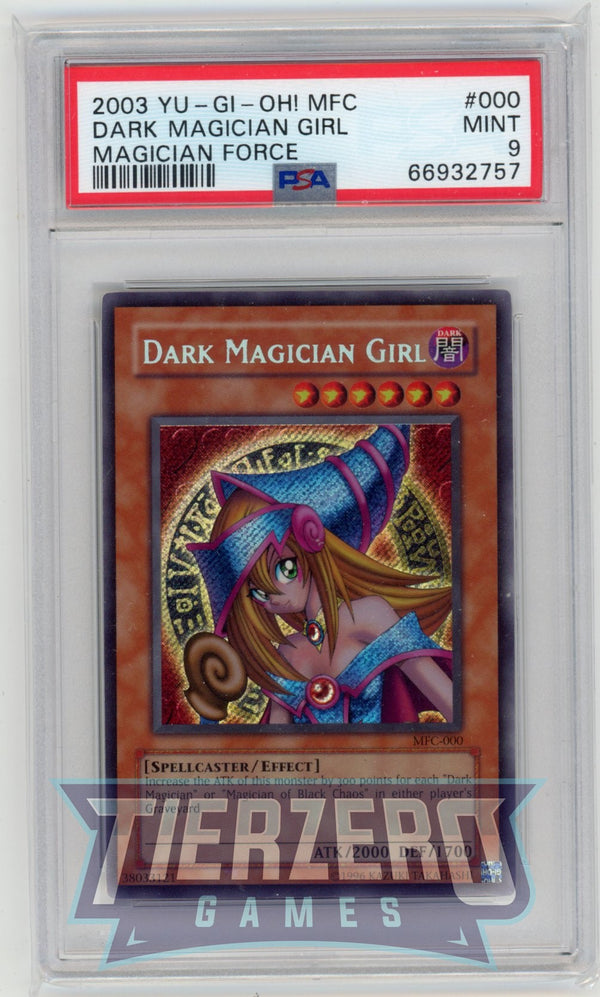 MFC-000 - Dark Magician Girl - Secret Rare - PSA 9 - A