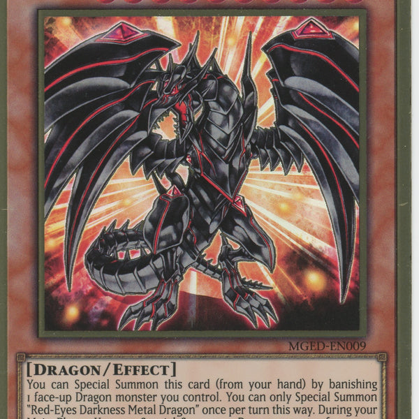 MGED-EN009 - Red-Eyes Darkness Metal Dragon - Premium Gold Rare - Effe MGED-EN009 - Red-Eyes Darkness Metal Dragon - Premium Gold Rare - Effe