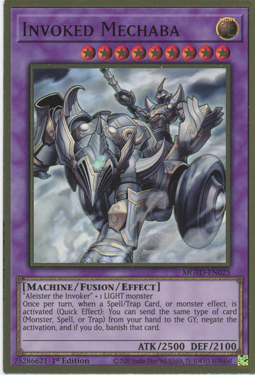 MGED-EN025 - Invoked Mechaba - Premium Gold Rare - Maximum Gold: El Dorado