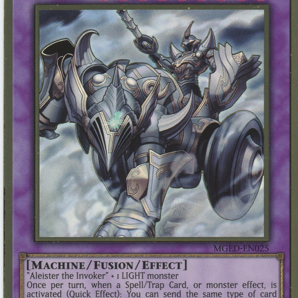 MGED-EN025 - Invoked Mechaba - Premium Gold Rare - Effect Fusion Monst MGED-EN025 - Invoked Mechaba - Premium Gold Rare - Effect Fusion Monst