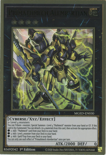 MGED-EN030 - Primathmech Alembertian - Premium Gold Rare - Maximum Gold: El Dorado