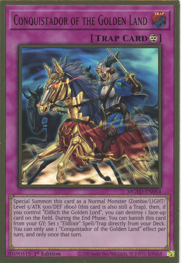 MGED-EN054 - Conquistador of the Golden Land - Premium Gold Rare - Maximum Gold: El Dorado