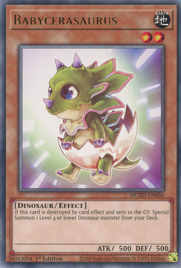 MGED-EN056 - Babycerasaurus - Rare - Maximum Gold: El Dorado
