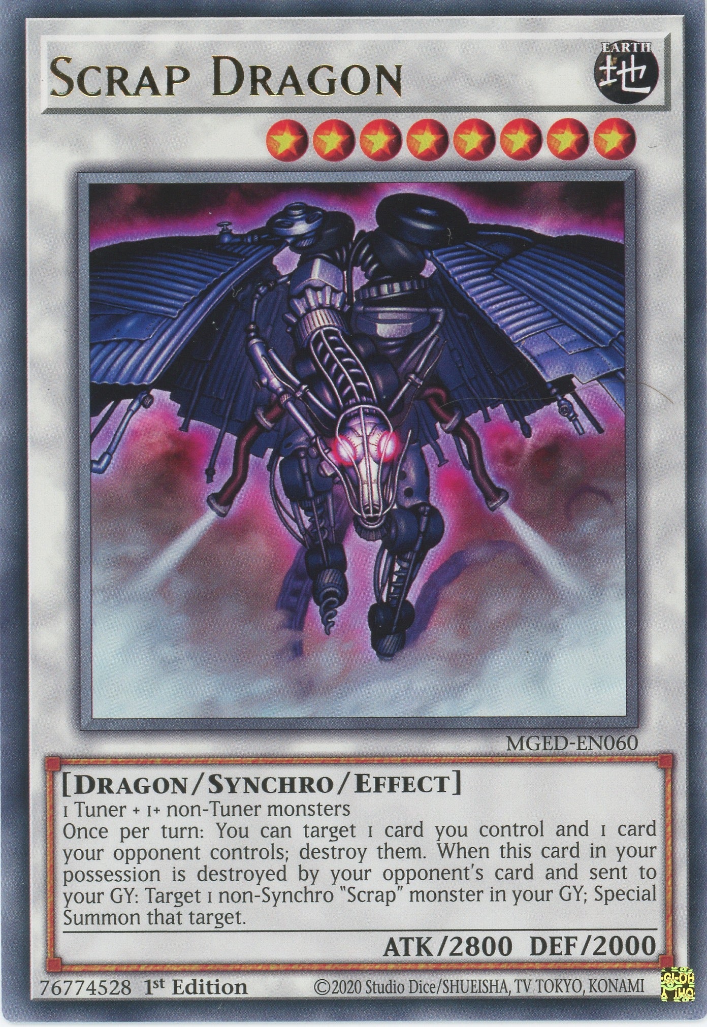 MGED-EN060 - Scrap Dragon - Rare - Effect Synchro Monster - Maximum Gold El Dorado