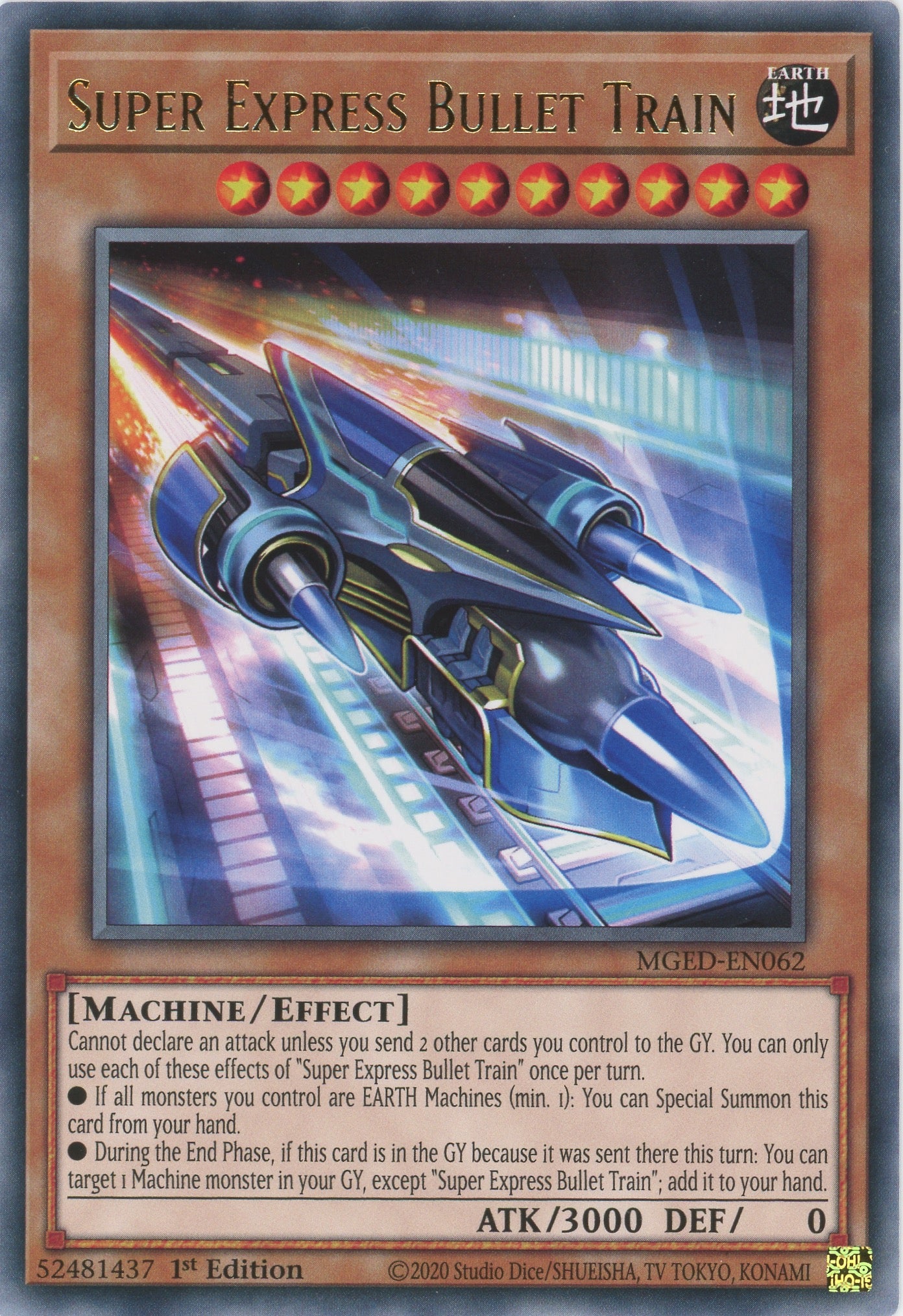 MGED-EN062 - Super Express Bullet Train - Rare - Effect Monster - Maximum Gold El Dorado