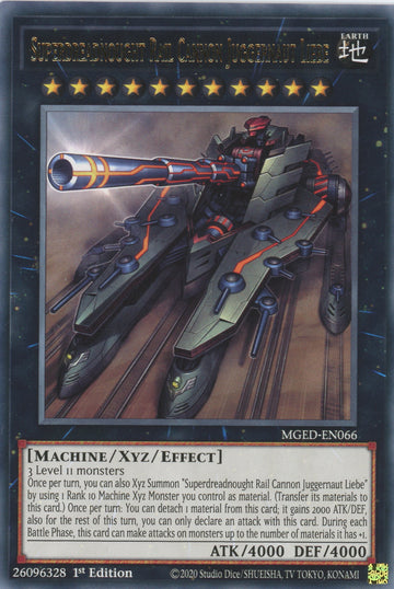 MGED-EN066 - Superdreadnought Rail Cannon Juggernaut Liebe - Rare - Maximum Gold: El Dorado