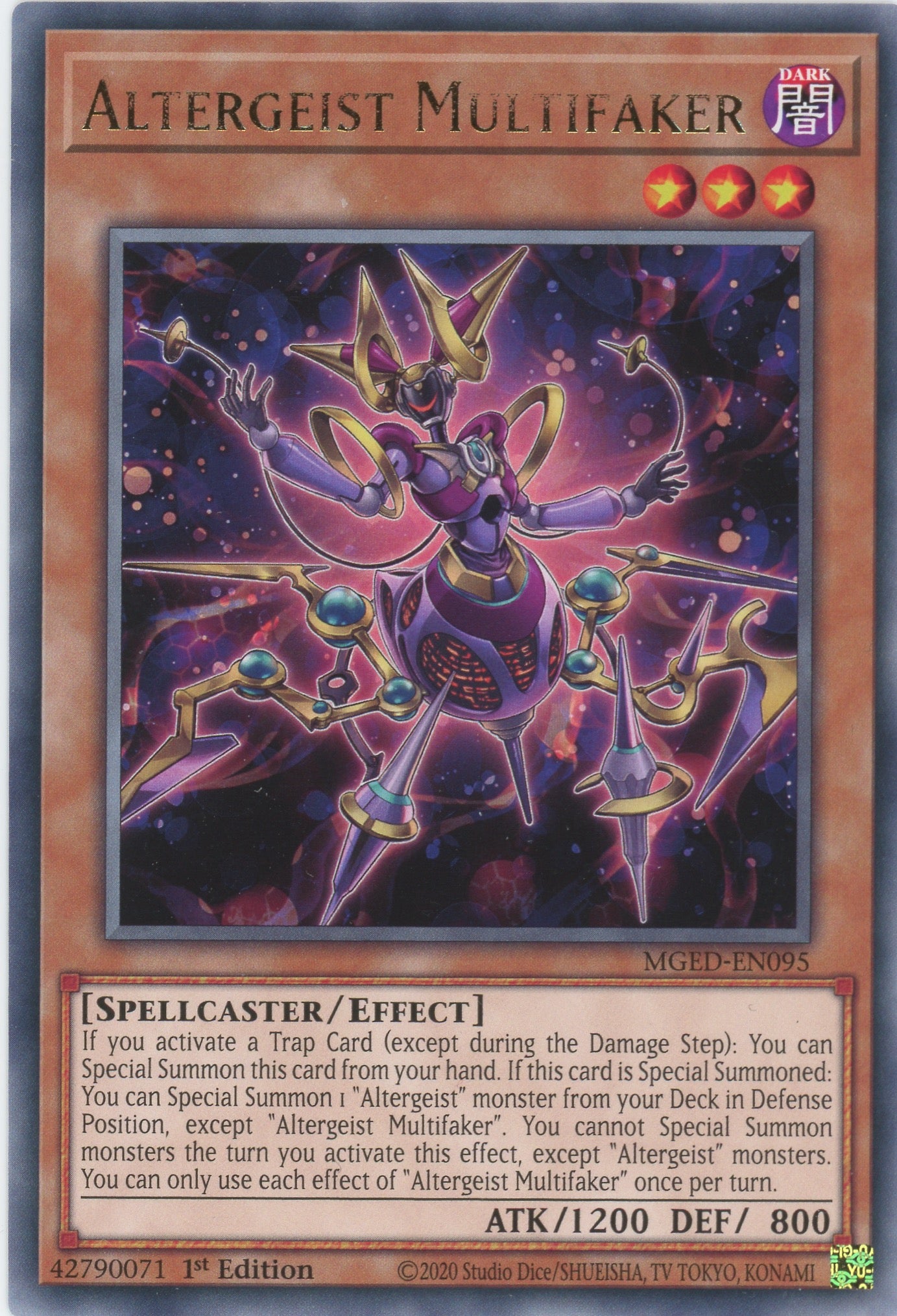 MGED-EN095 - Altergeist Multifaker - Rare - Effect Monster - Maximum Gold El Dorado