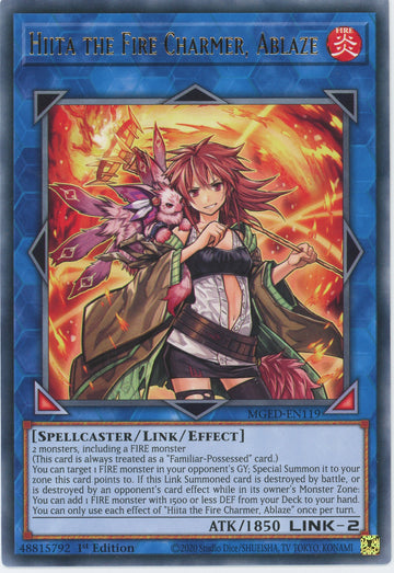 MGED-EN119 - Hiita the Fire Charmer, Ablaze - Rare - Maximum Gold: El Dorado
