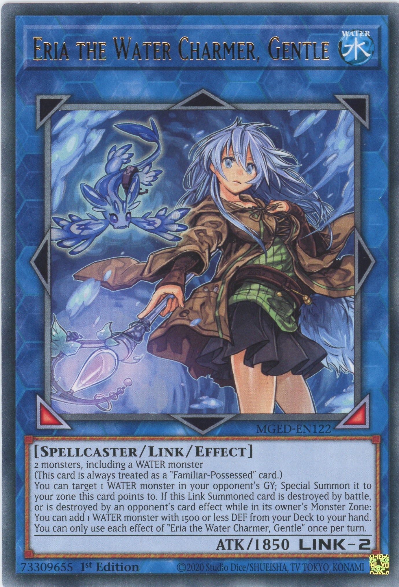 MGED-EN122 - Eria the Water Charmer, Gentle - Rare - Effect Link Monster - Maximum Gold El Dorado