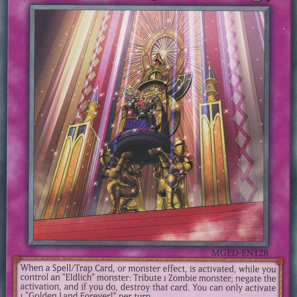 MGED-EN128 - Golden Land Forever! - Rare - Counter Trap