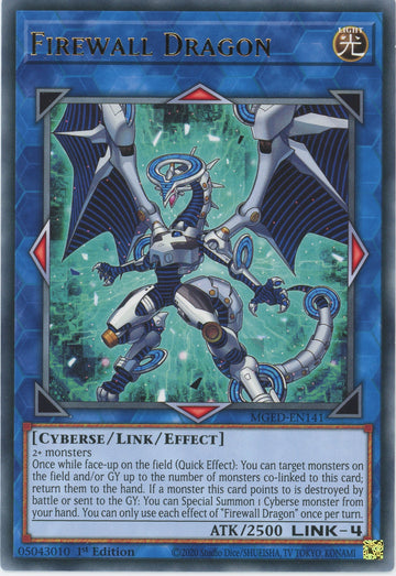 MGED-EN141 - Firewall Dragon - Rare - Effect Link Monster - Maximum Gold El Dorado
