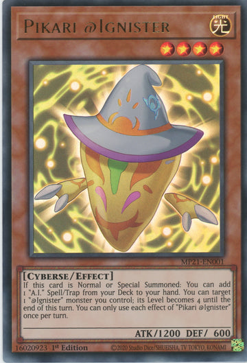 MP21-EN001 - Pikari @Ignister - Ultra Rare - 2021 Tin of Ancient Battles