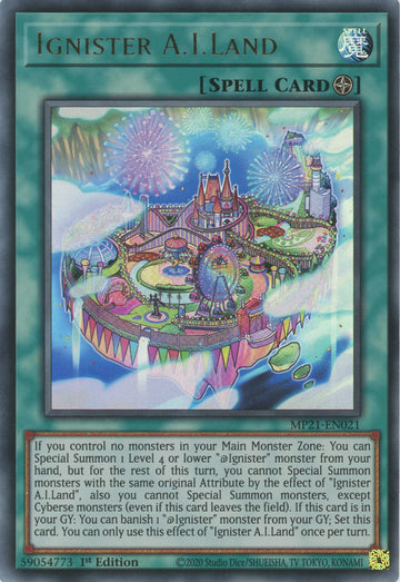 MP21-EN021 - Ignister A.I.Land - Ultra Rare - 2021 Tin of Ancient Battles