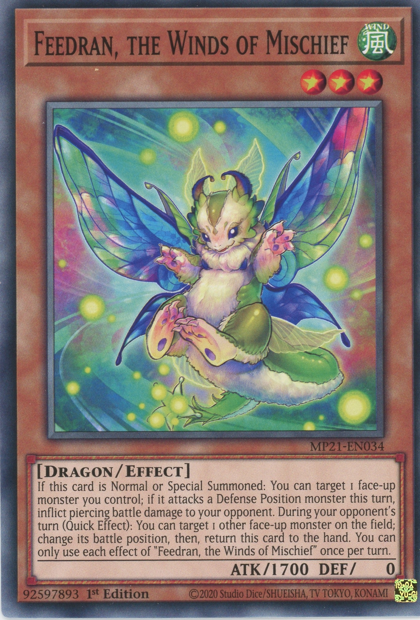 MP21-EN034 - Feedran, the Winds of Mischief - Common - Effect Monster - Mega Pack 2021