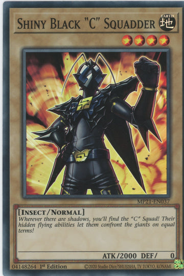MP21-EN037 - Shiny Black "C" Squadder - Super Rare - 2021 Tin of Ancient Battles