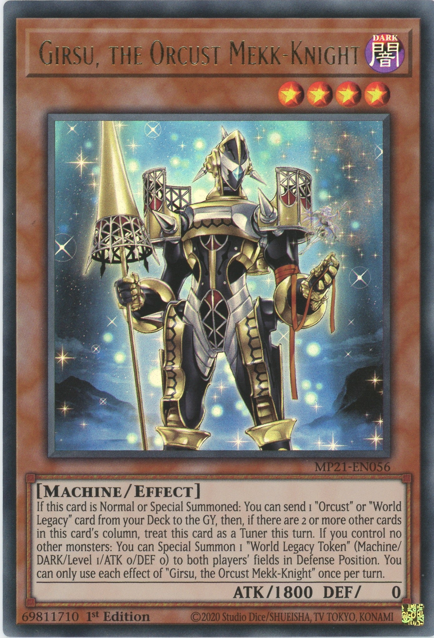 MP21-EN056 - Girsu, the Orcust Mekk-Knight - Ultra Rare - Effect Monster - Mega Pack 2021