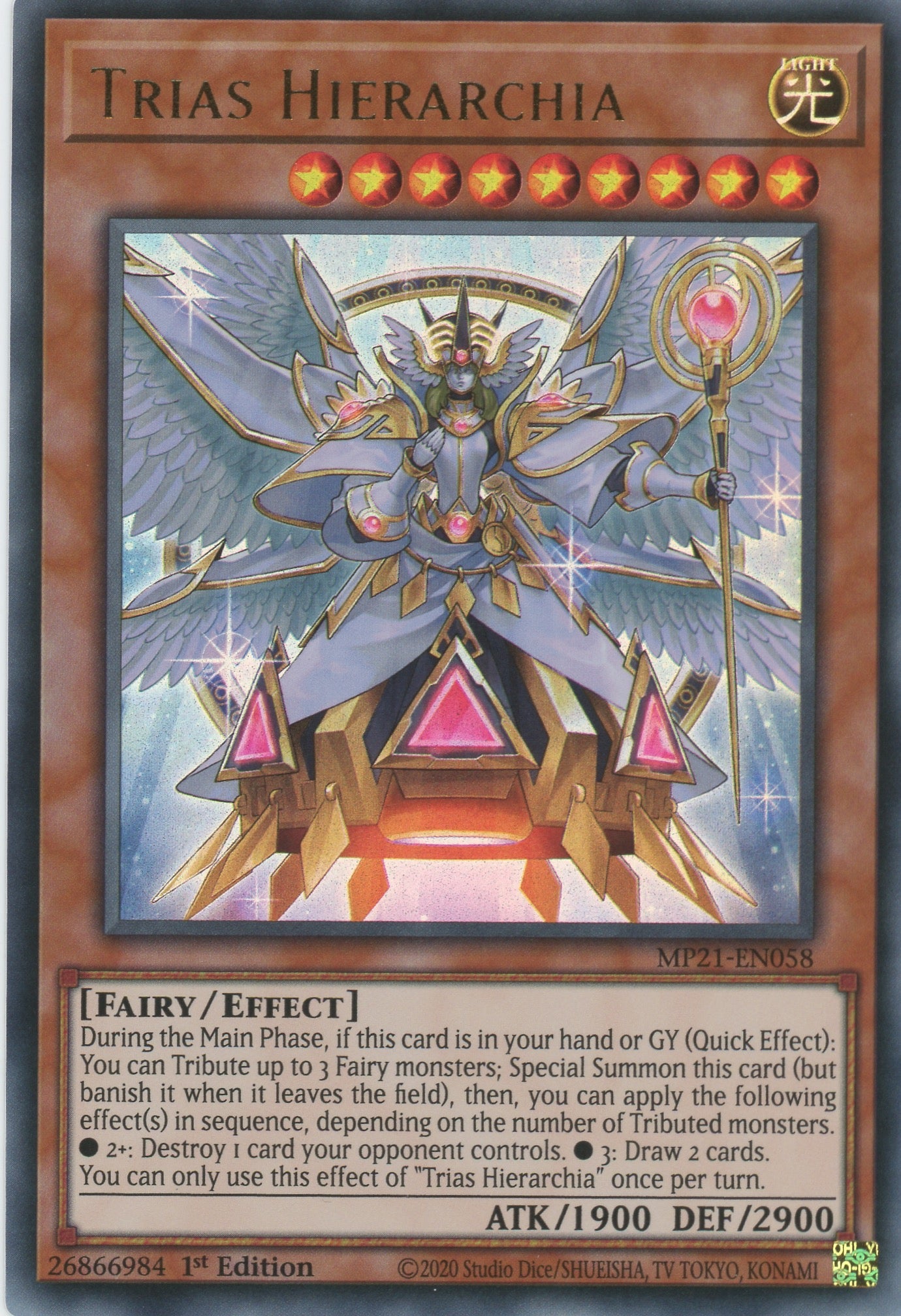 MP21-EN058 - Trias Hierarchia - Ultra Rare - Effect Monster - Mega Pack 2021