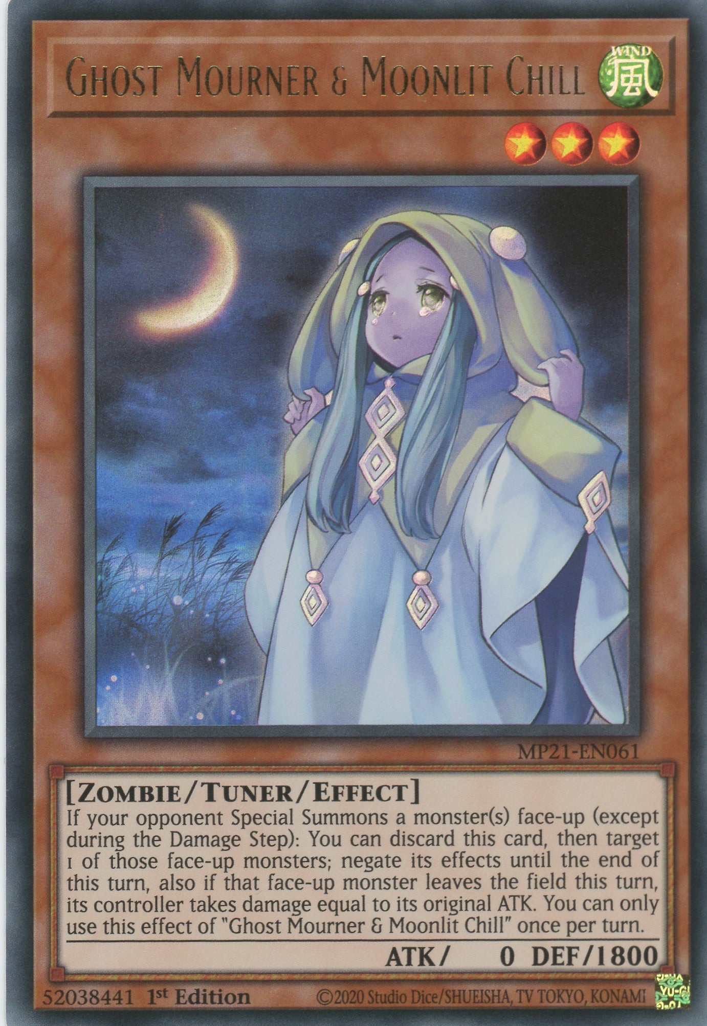 MP21-EN061 - Ghost Mourner & Moonlit Chill - Ultra Rare - Effect Tuner monster - Mega Pack 2021