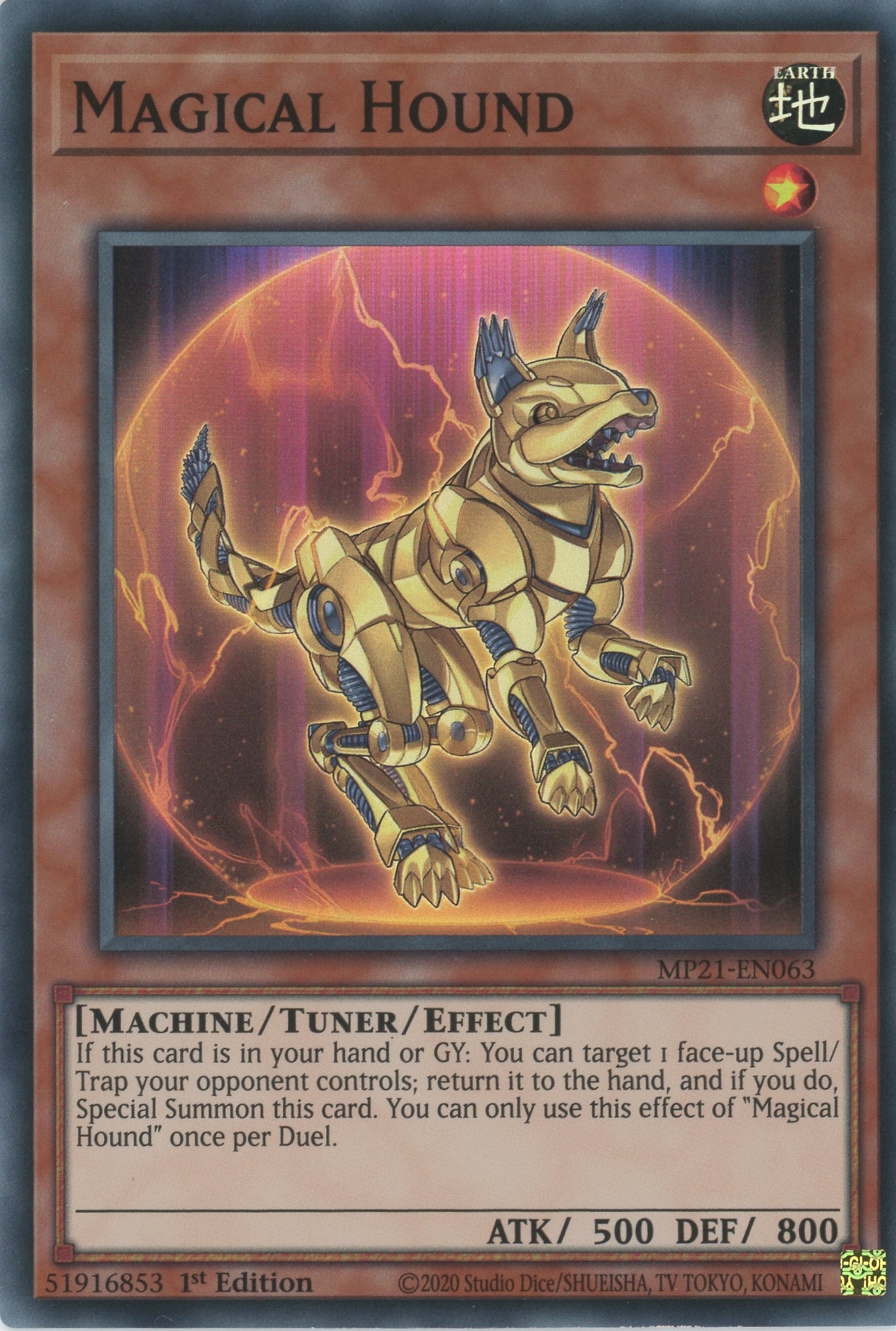 MP21-EN063 - Magical Hound - Super Rare - Effect Tuner monster - Mega Pack 2021