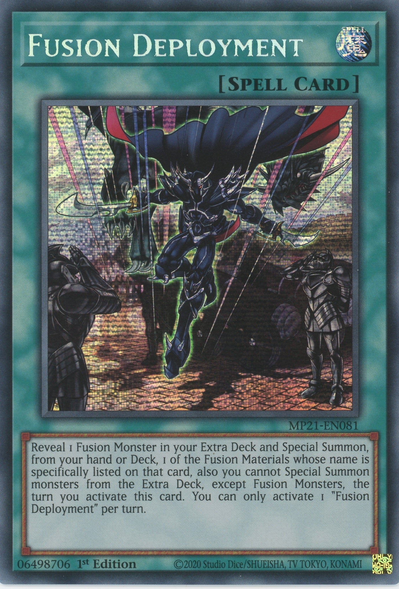 MP21-EN081 - Fusion Deployment - Prismatic Secret Rare - Normal Spell - Mega Pack 2021