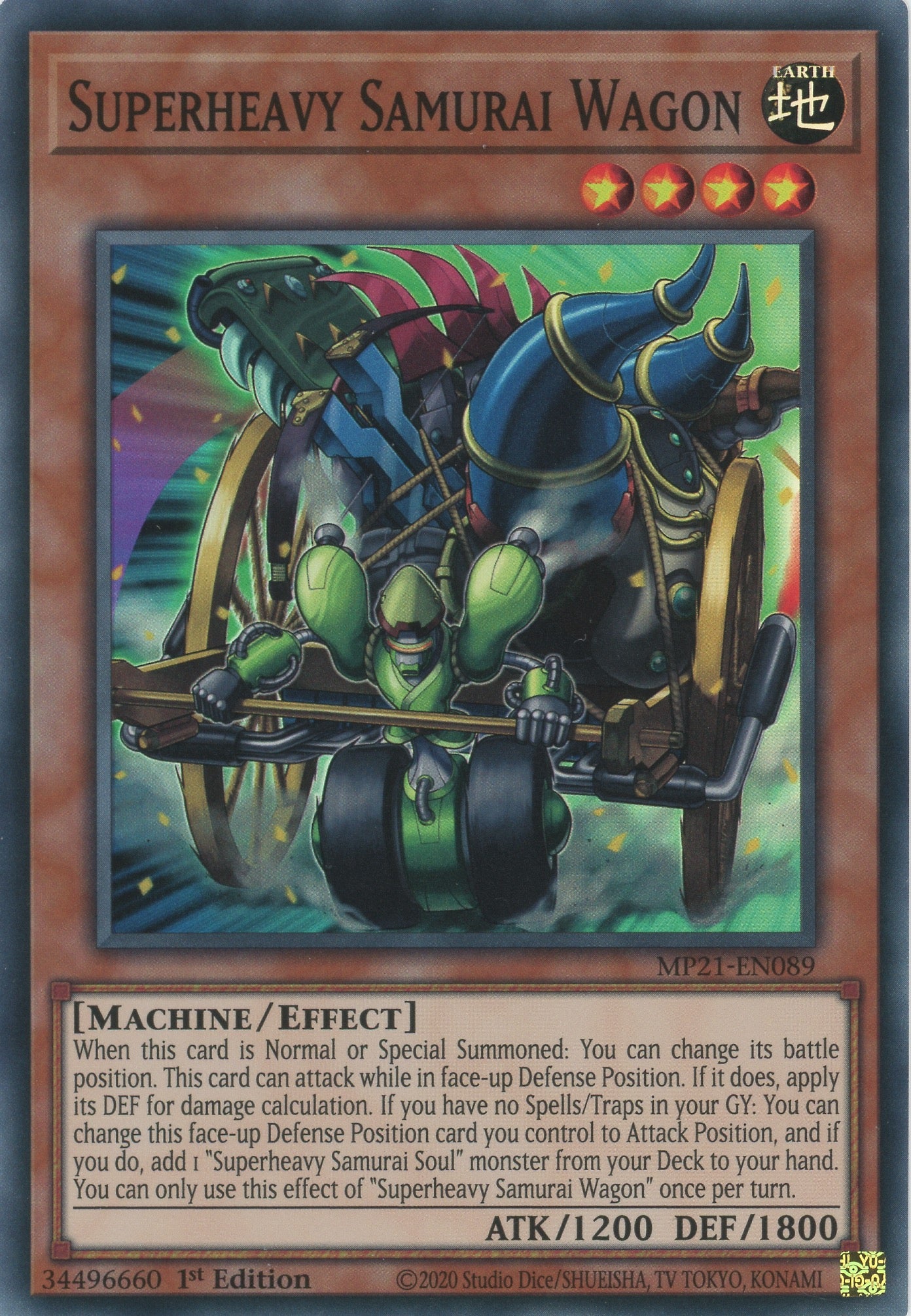 MP21-EN089 - Superheavy Samurai Wagon - Super Rare - Effect Monster - Mega Pack 2021