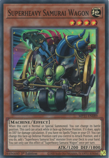 MP21-EN089 - Superheavy Samurai Wagon - Super Rare - 2021 Tin of Ancient Battles