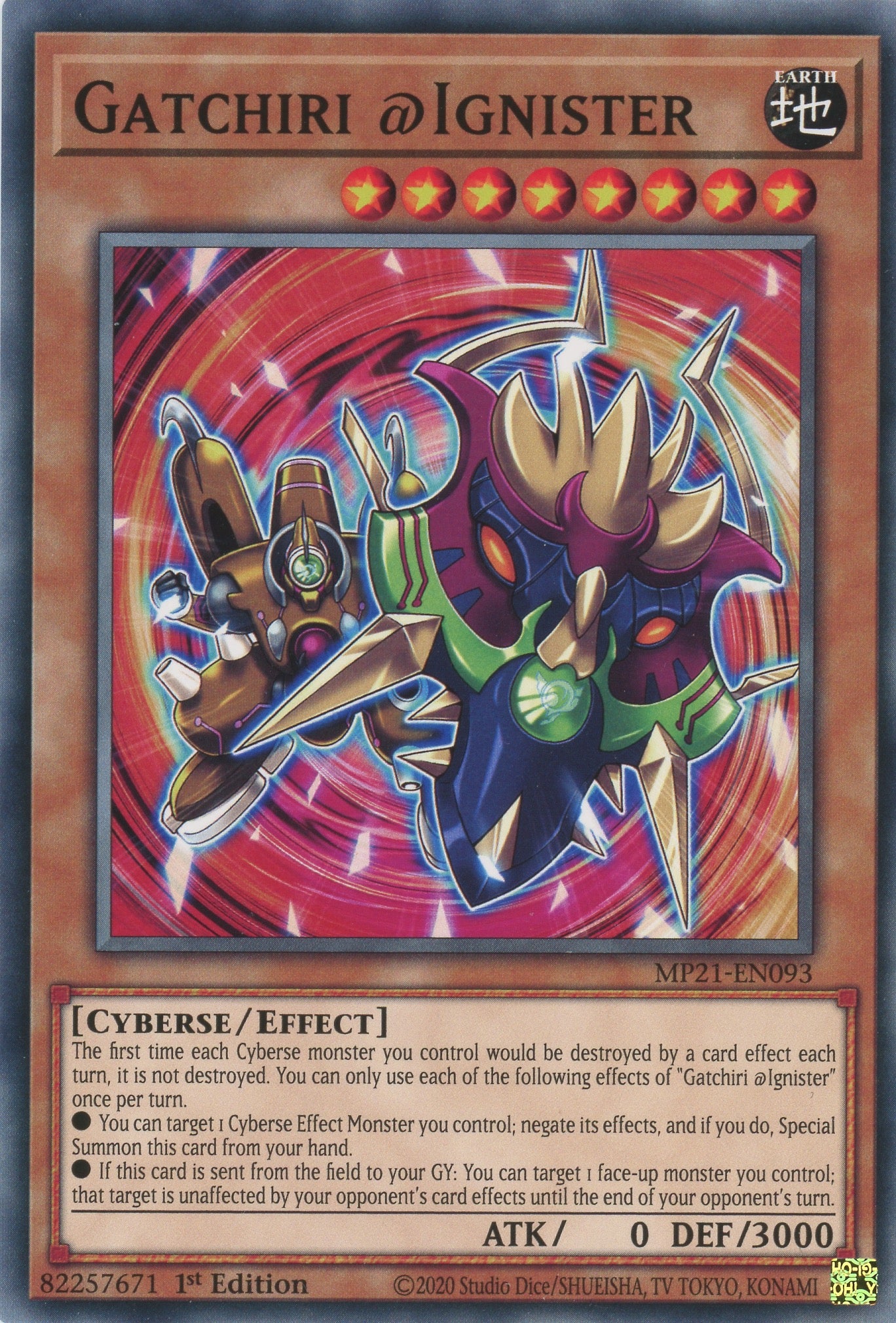 MP21-EN093 - Gatchiri @Ignister - Common - Effect Monster - Mega Pack 2021