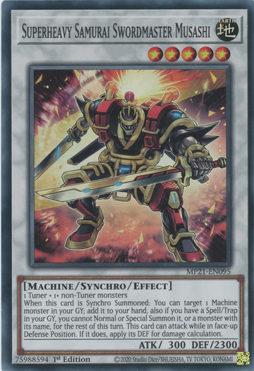 MP21-EN095 - Superheavy Samurai Swordmaster Musashi - Super Rare - 2021 Tin of Ancient Battles