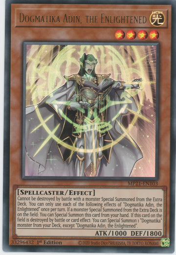 MP21-EN103 - Dogmatika Adin, the Enlightened - Ultra Rare - 2021 Tin of Ancient Battles