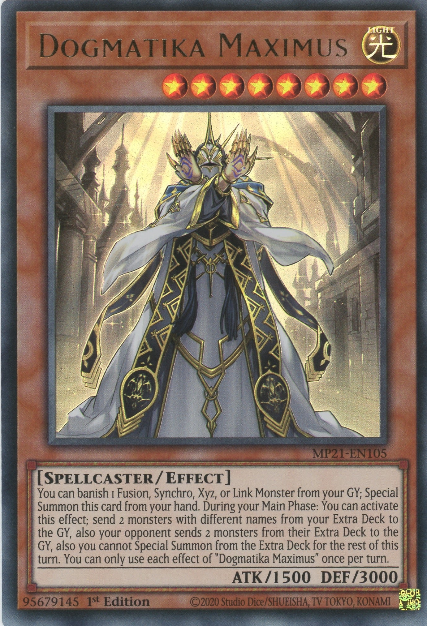 MP21-EN105 - Dogmatika Maximus - Ultra Rare - Effect Monster - Mega Pack 2021